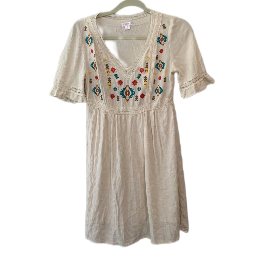 Xhilaration Boho Embroidered Mini Dress